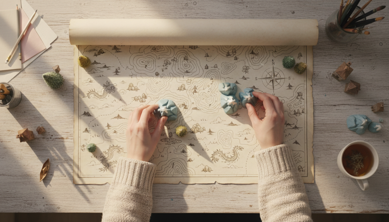 Создание географической карты вымышленного мира